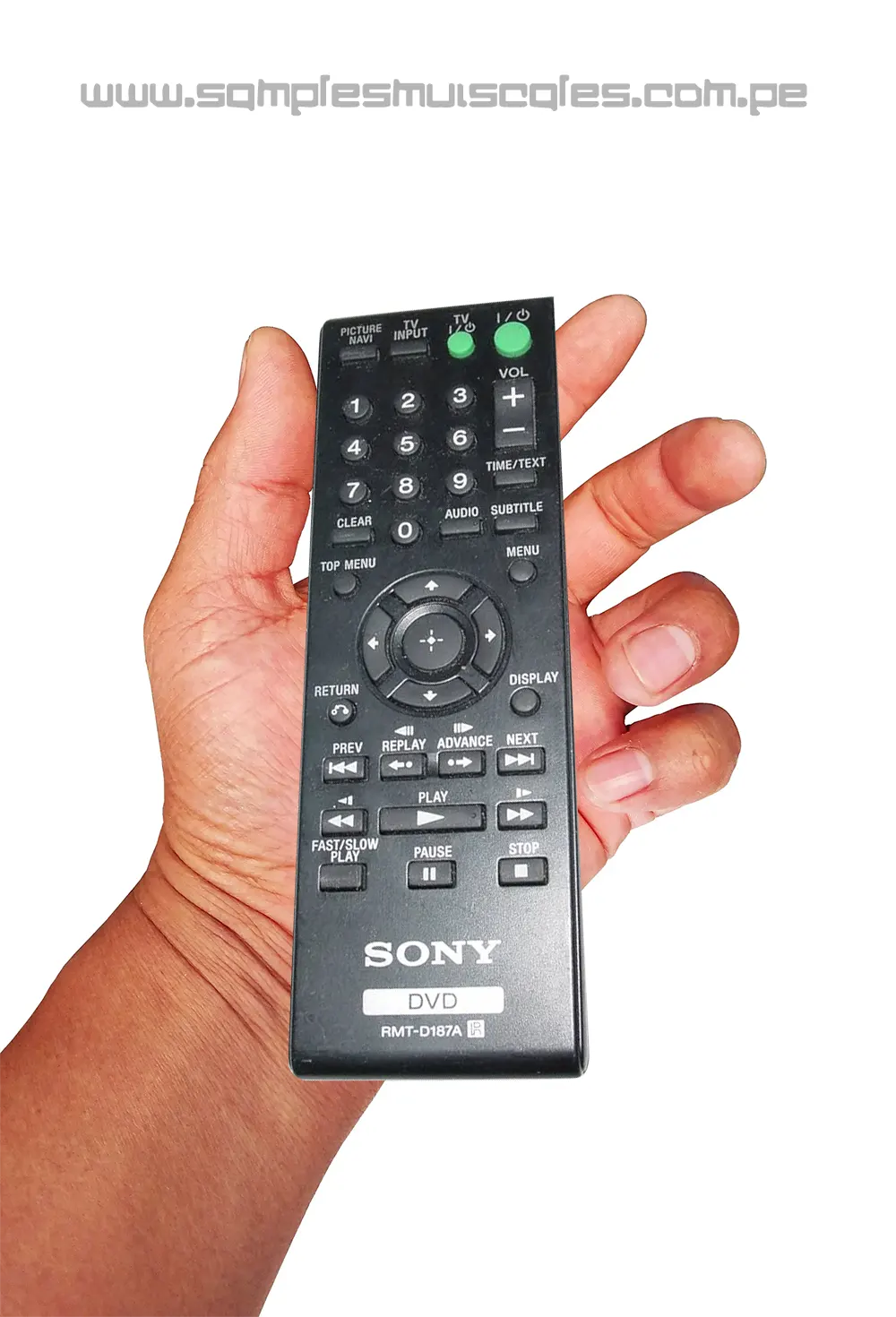 Control remoto SONY reproductor de DVD Blu Ray RMTD187A