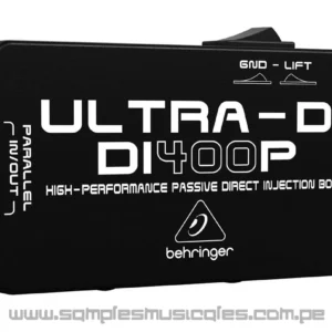 CAJA DIRECTA DE INYECCIÓN DIRECT BOX ULTRA DI clasificaciones de hasta 3000 Watts BEHRINGER DI400P