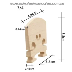 PUENTE PARA VIOLIN MADERA 3/4  PPV3/4 ATM34 SAMPLES
